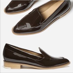 Everlane Modern Patent Leather Loafer Brown